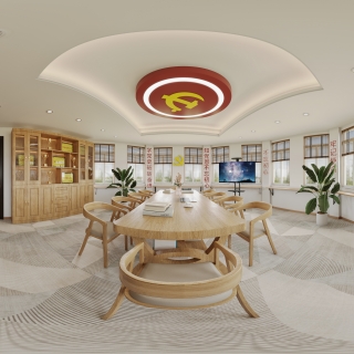 现代办公室全景