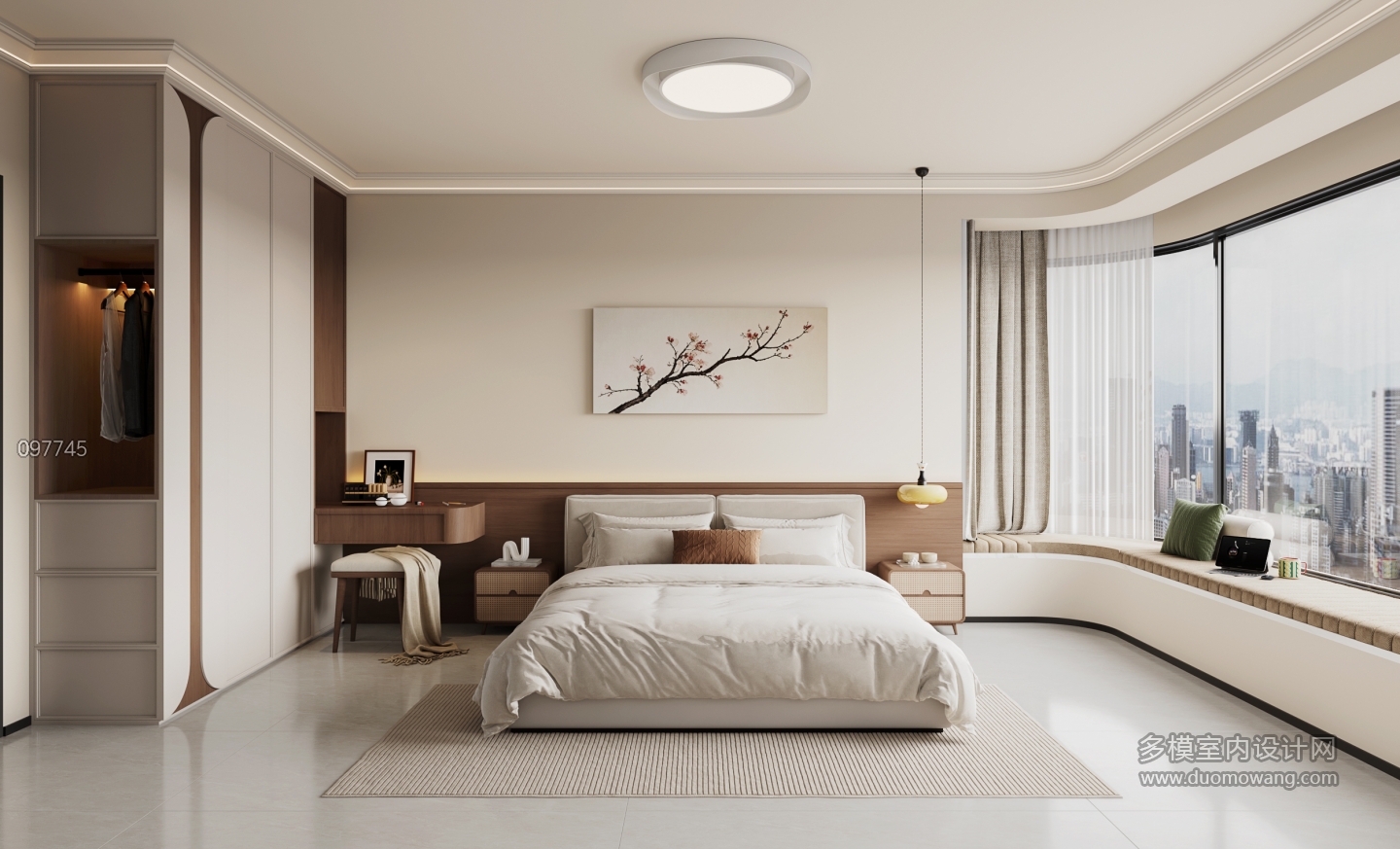 8现代中古风主卧单张