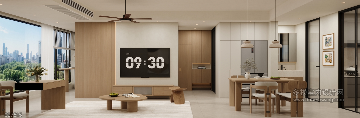 现代 客餐厅 单张1