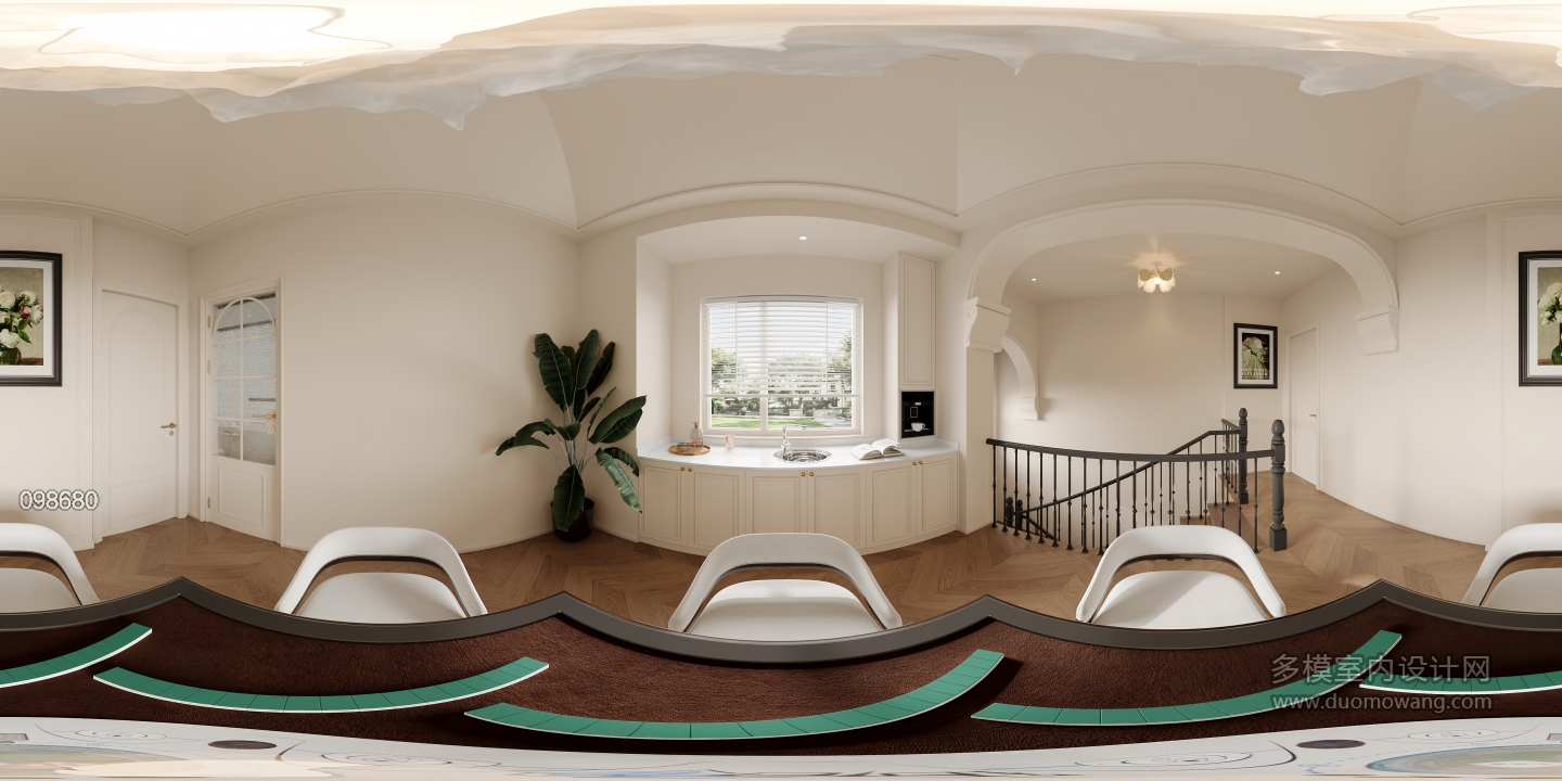 法式三楼休闲区全景