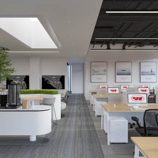 现代办公区三楼单张3