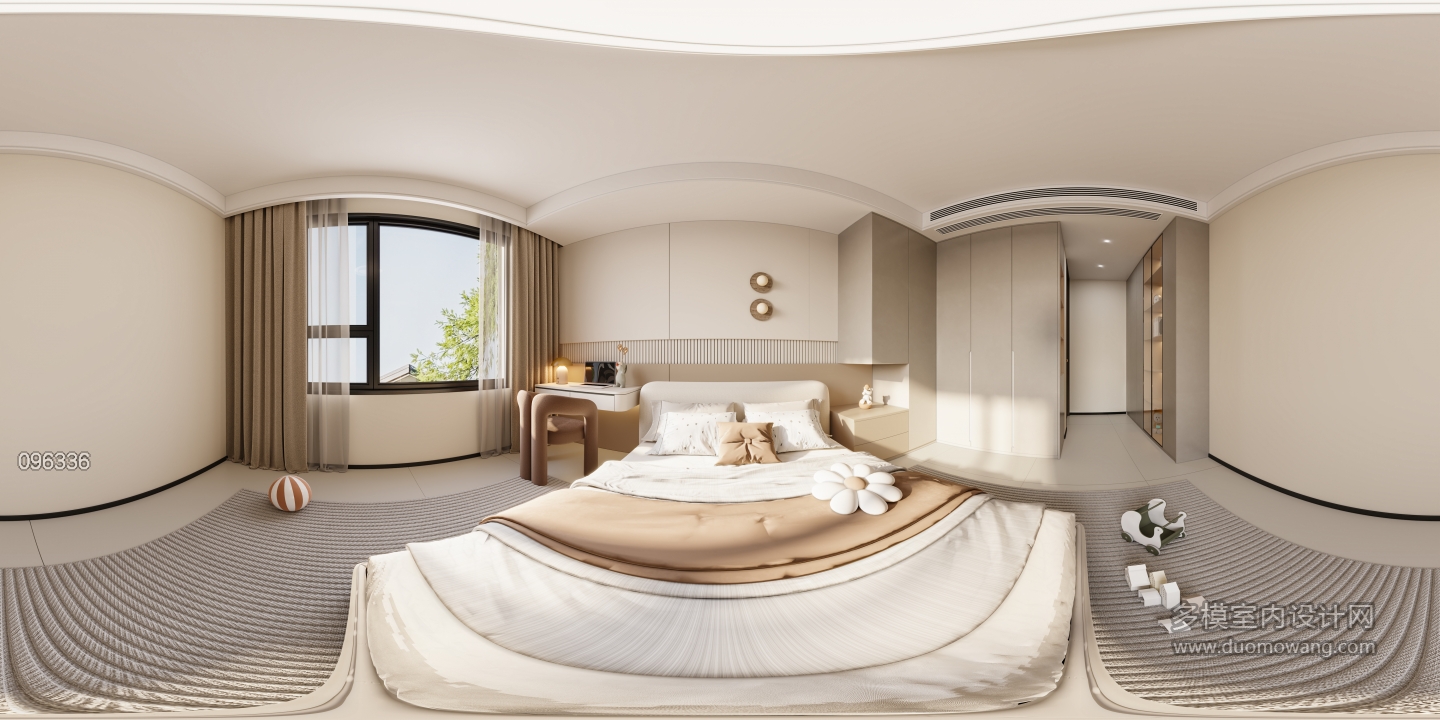 现代儿童房02-全景