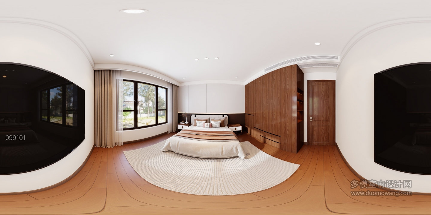 新中式二楼西南女儿房