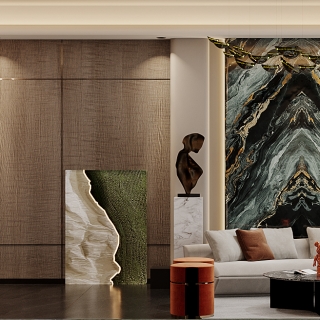 现代-客厅特写1