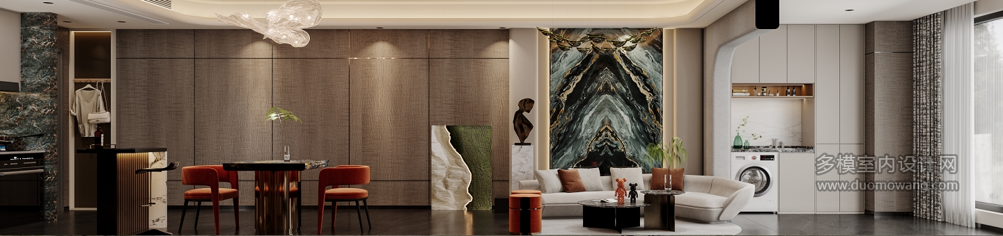 现代-客厅特写1