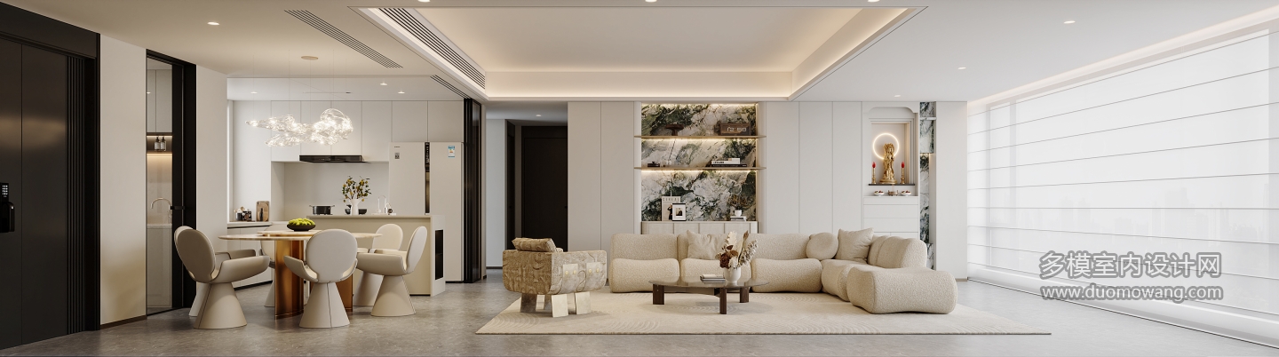 现代轻奢沙发背景特写