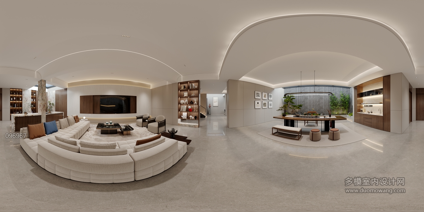 负一楼客厅全景