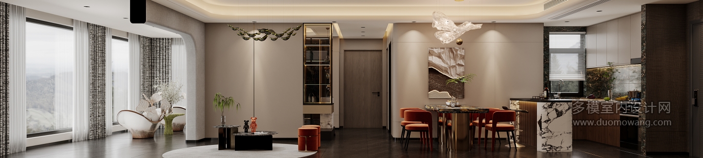 现代-客厅特写2