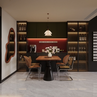 美式复古餐厅001