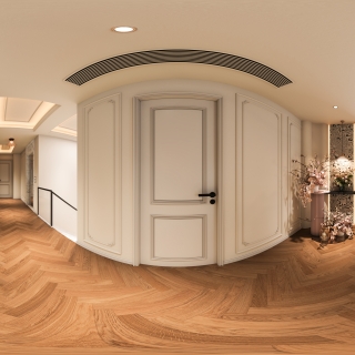 法式二层走廊全景