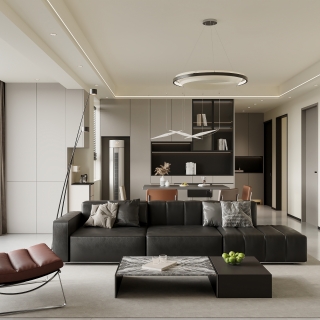 现代 客餐厅 单张2