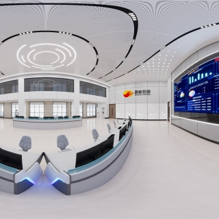 现代监控大厅全景