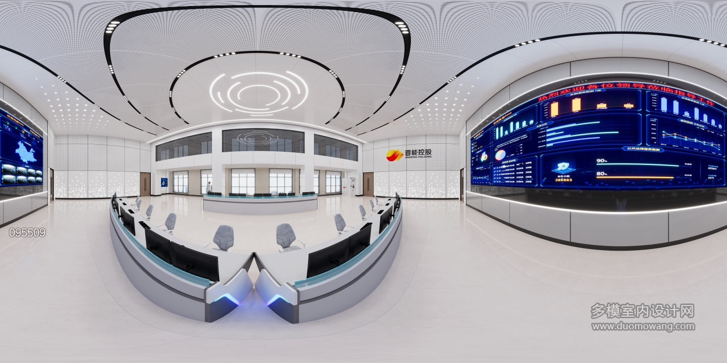 现代监控大厅全景
