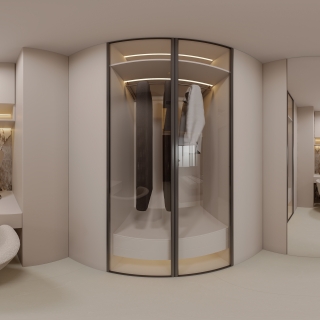 现代 衣帽间全景