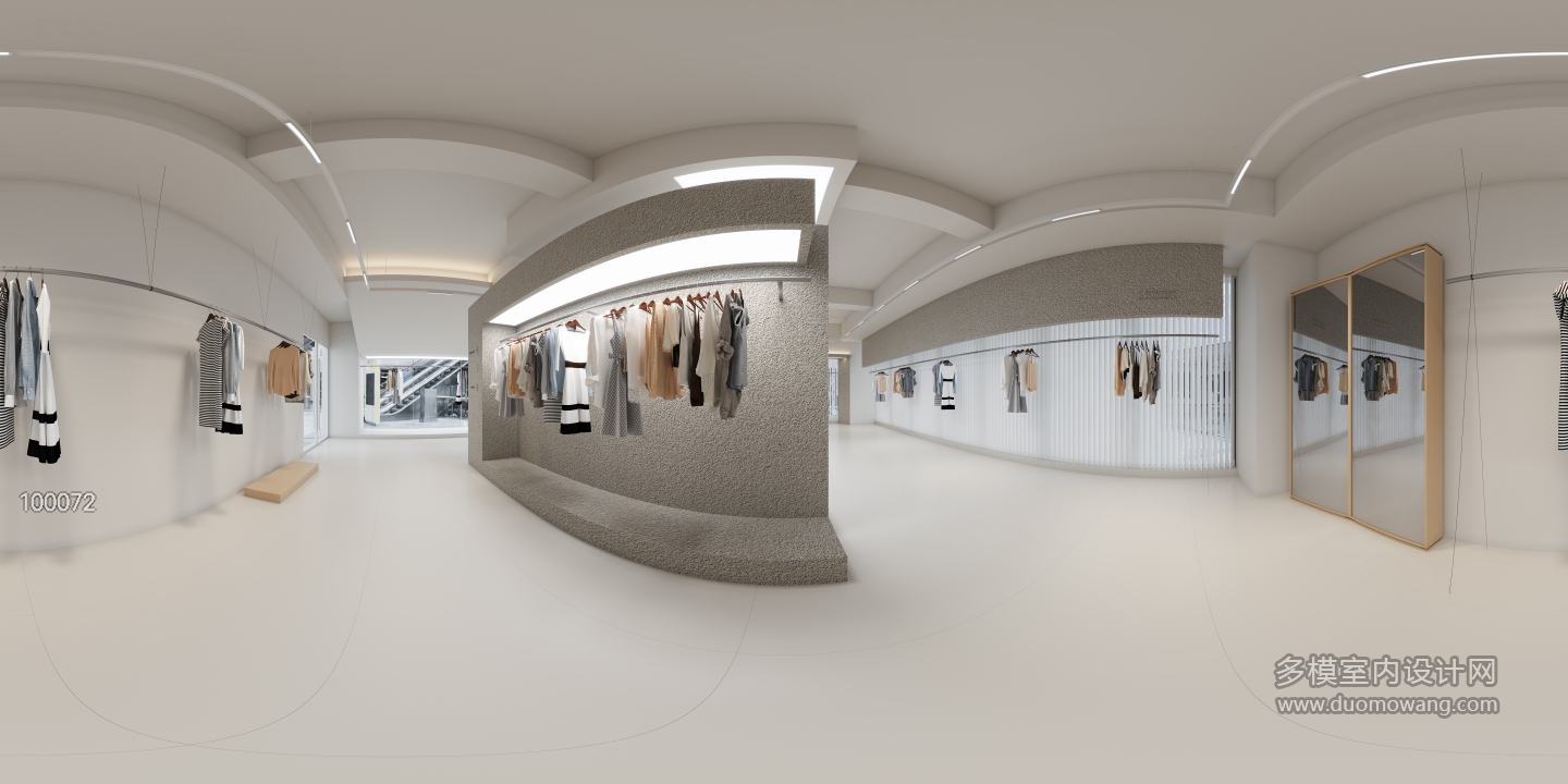 现代服装店全景2