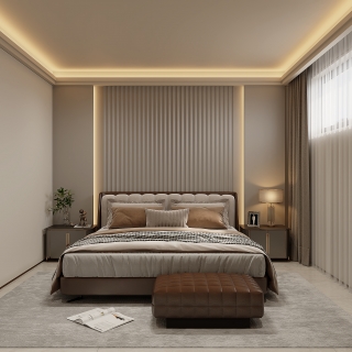 意式负一楼卧室