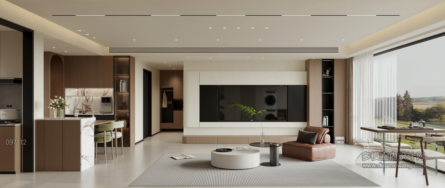 现代 客餐厅 单张1