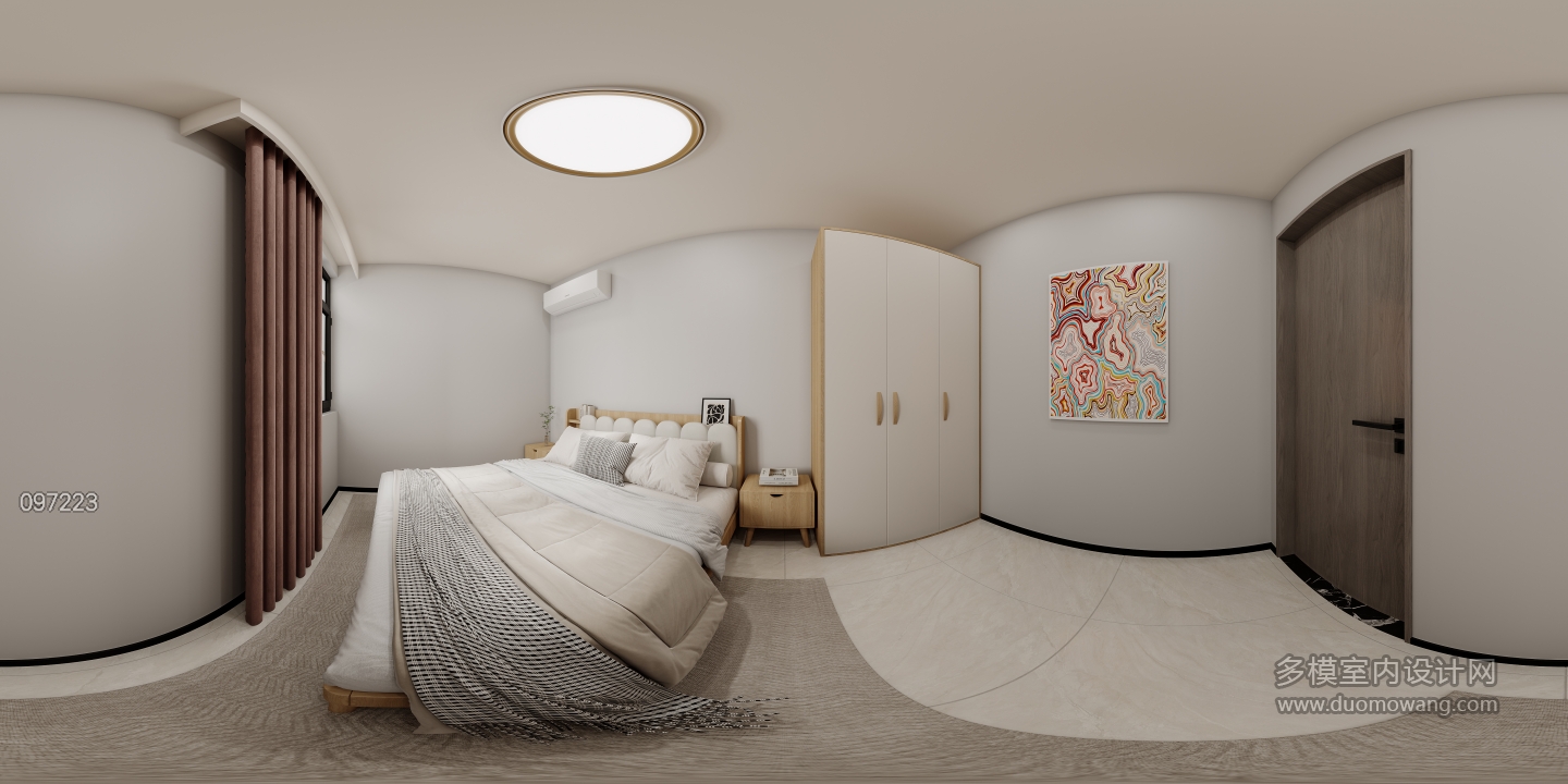 现代-1703卧室全景