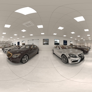 现代4S店展厅全景