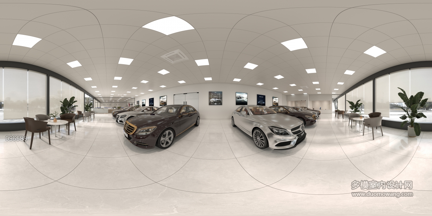 现代4S店展厅全景