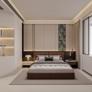 现代 主卧静态