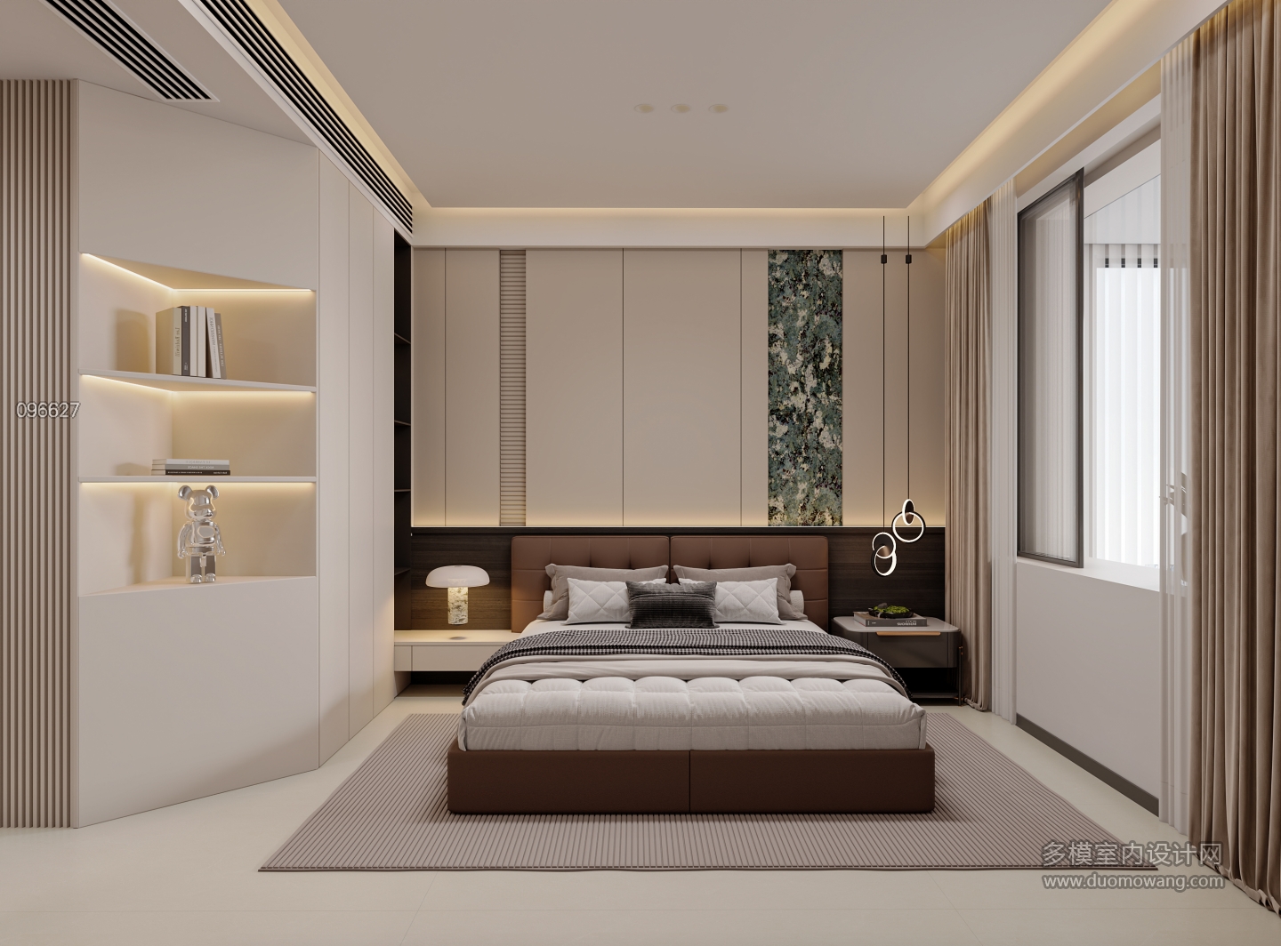 现代 主卧静态