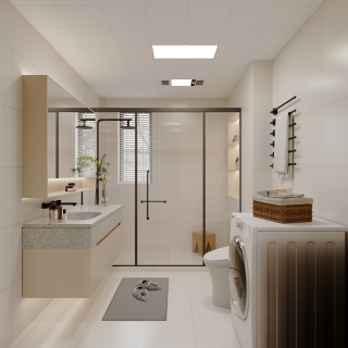 林总李海燕奶油风_单张卫生间