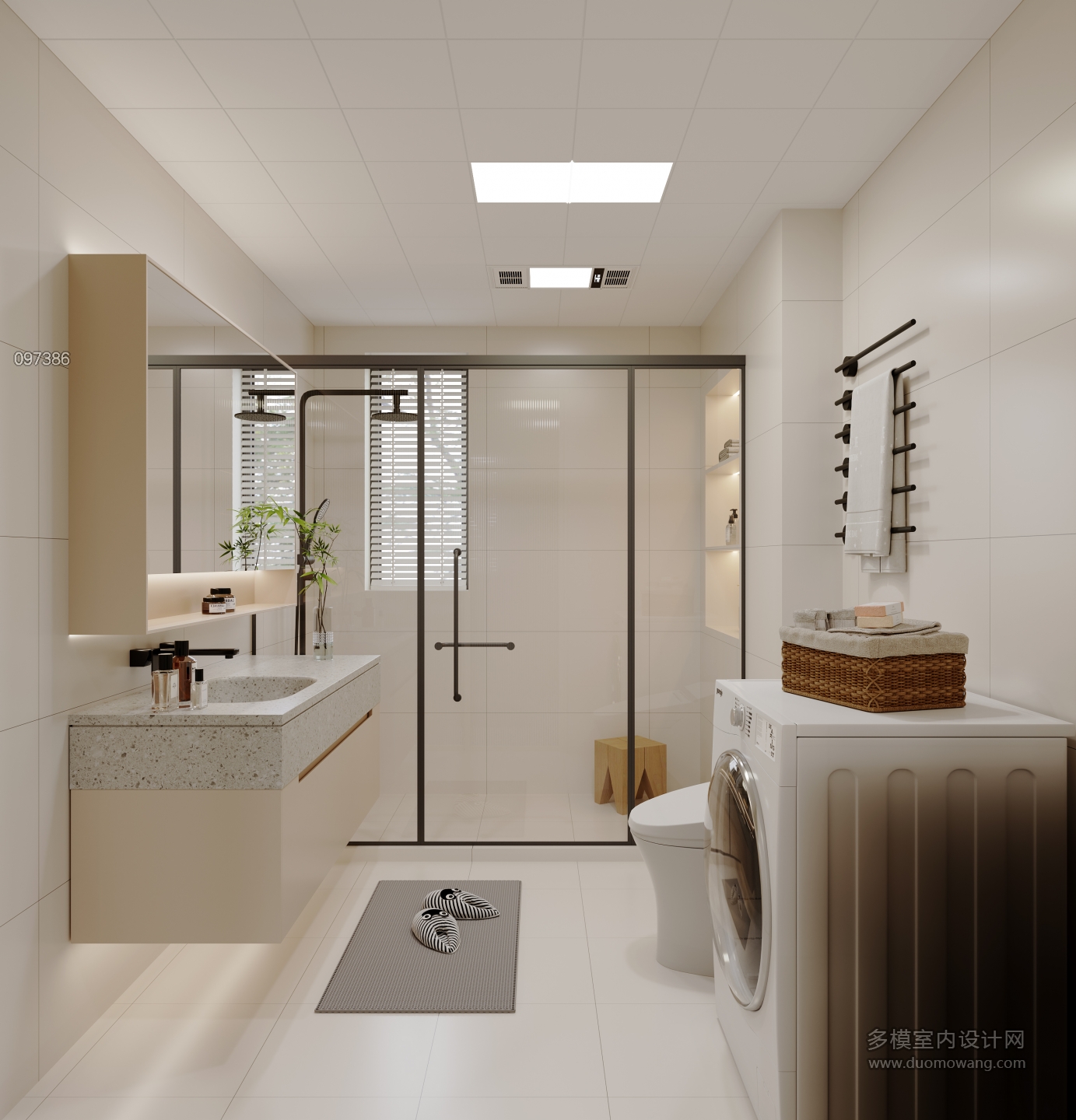 林总李海燕奶油风_单张卫生间