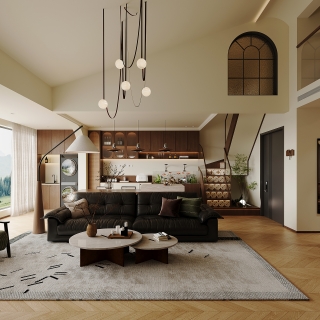 现代客餐厅单张一