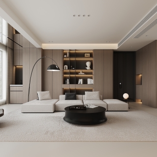 现代客厅单张一