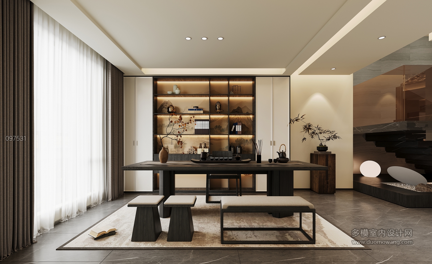 现代洽谈区单张