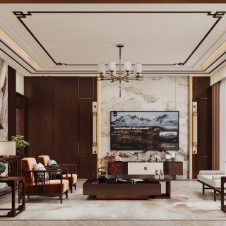 新中式-客厅特写1