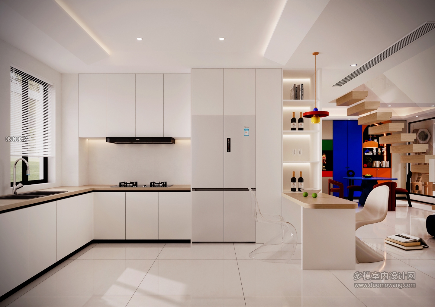 1楼厨房静态现代极简风格