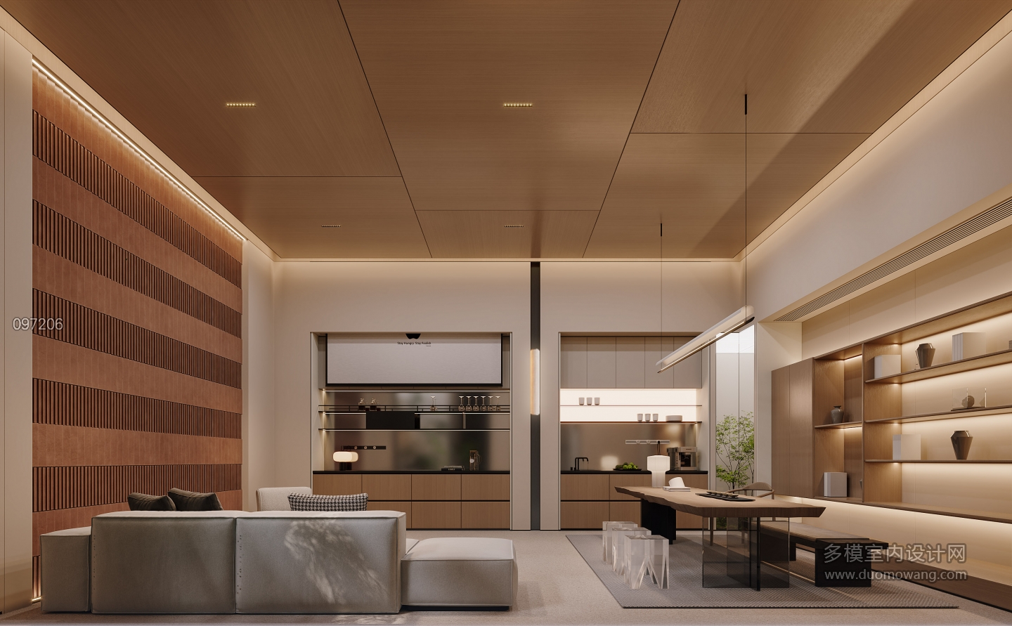 负一现代投影特写