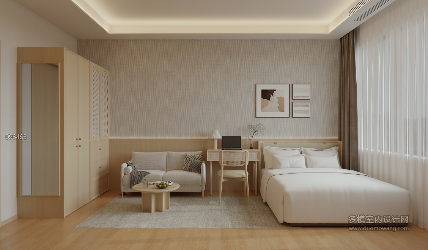 现代 卧室 单张1