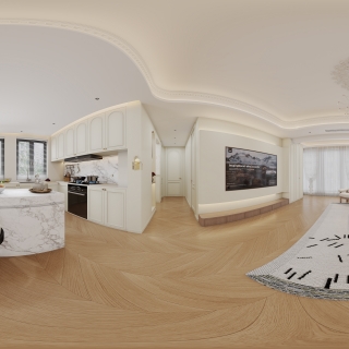 法式客餐厅全景