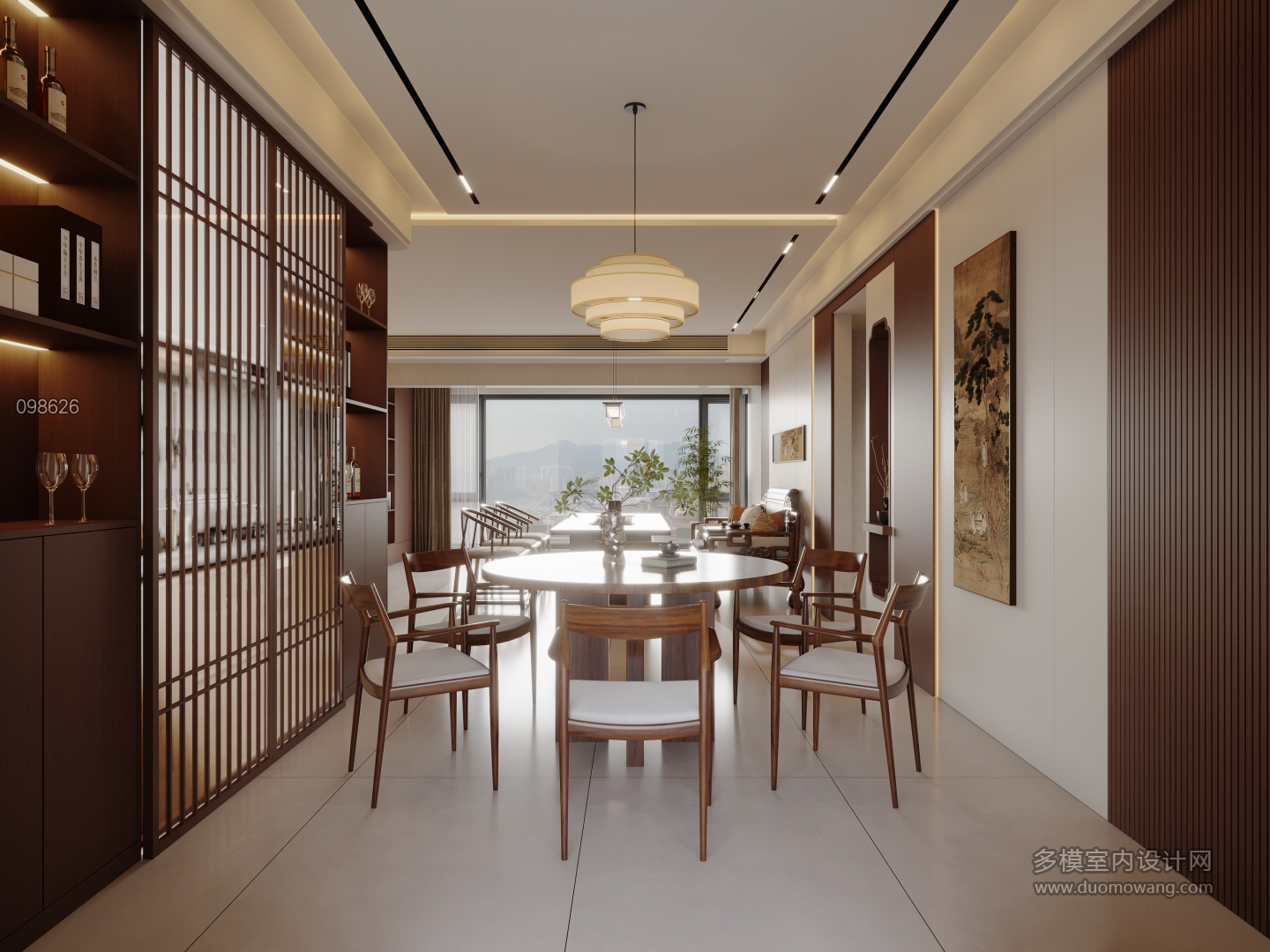 新中式客餐厅特写B