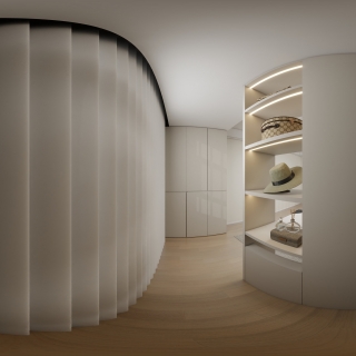 现代卧室衣帽间