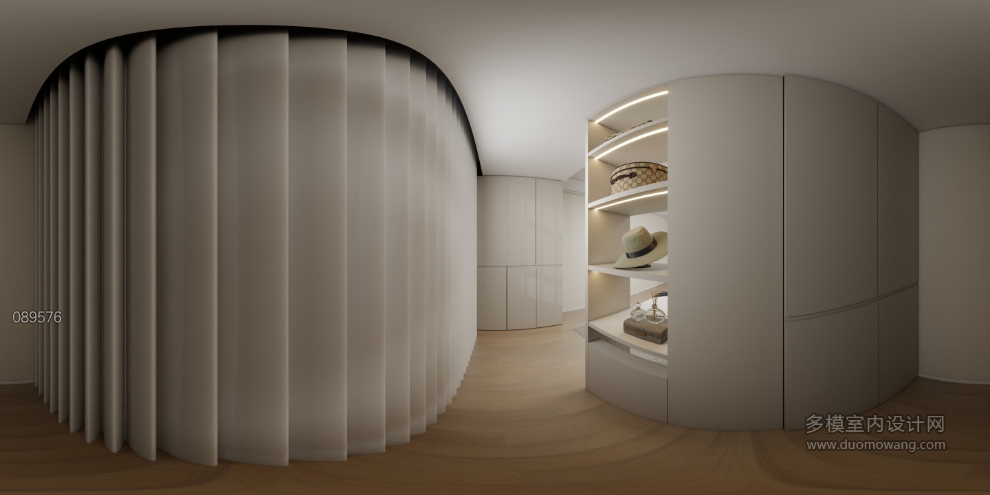 现代卧室衣帽间