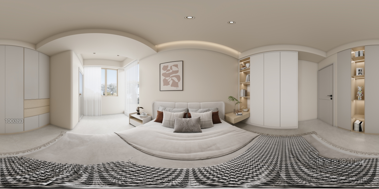 现代主卧全景