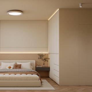 原木奶油风_主卧静态