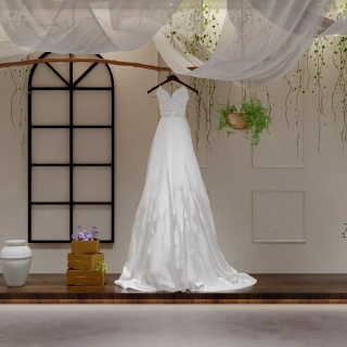 现代婚纱店一楼展厅静态2