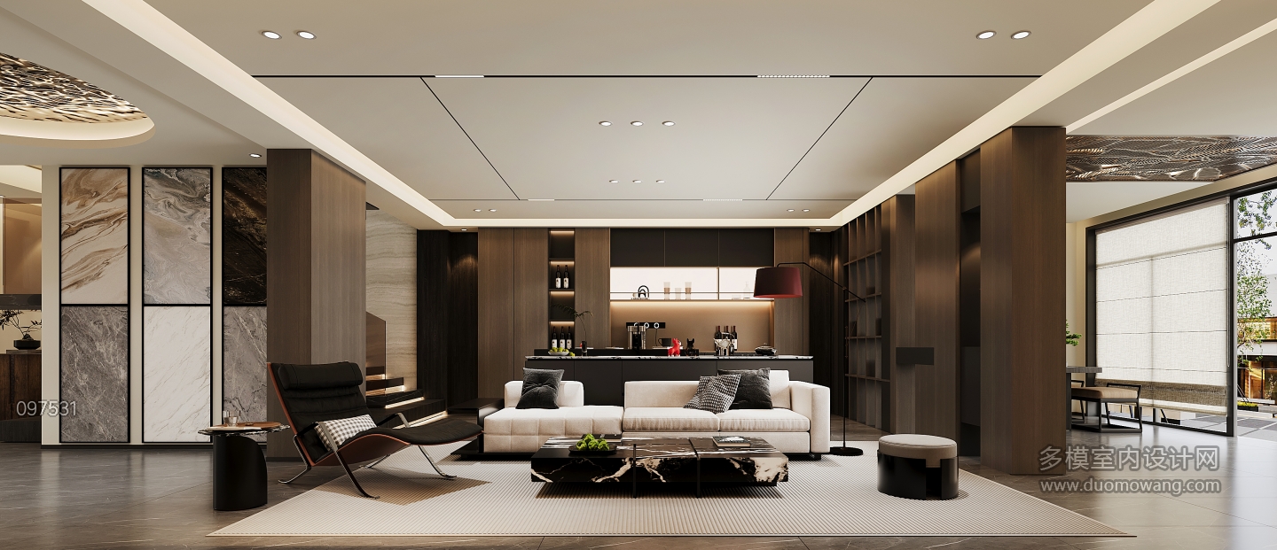 现代办公区单张一