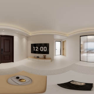 现代原木-客餐厅