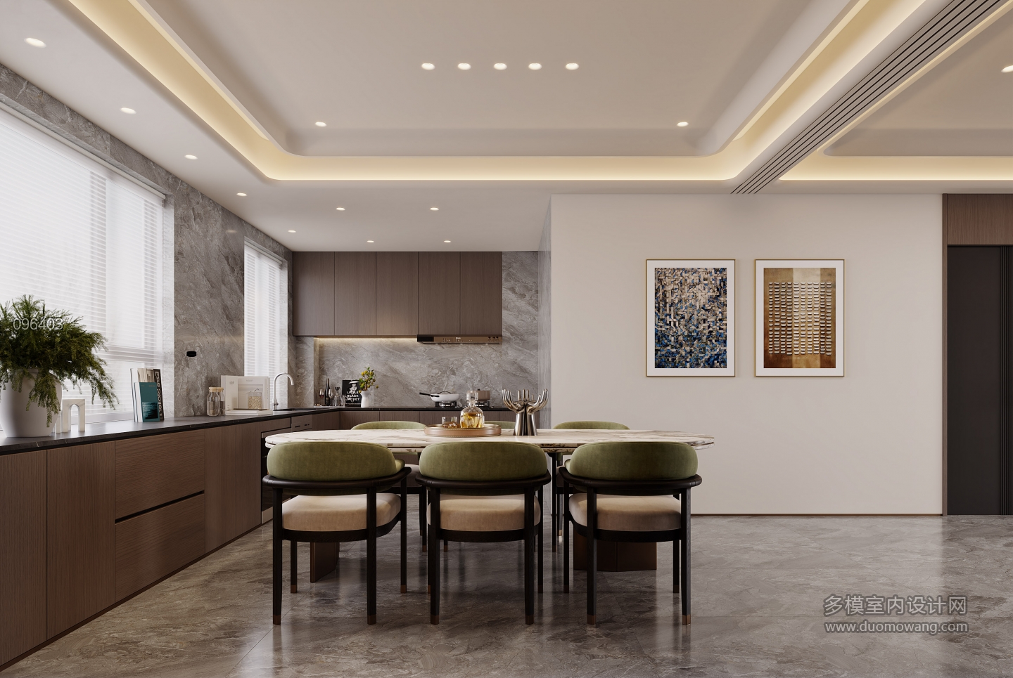 现代意式厨房特写