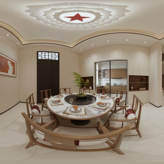 现代一楼 客厅 全景