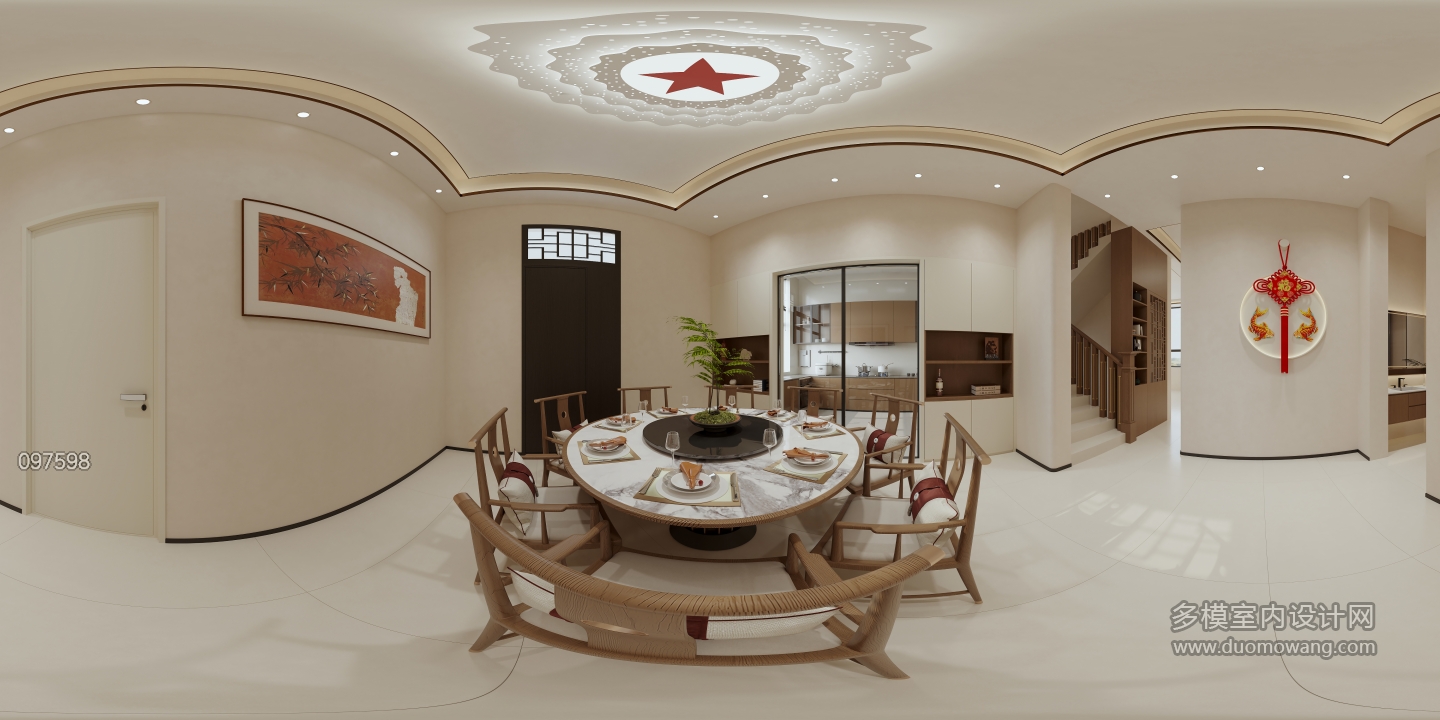 现代一楼 客厅 全景