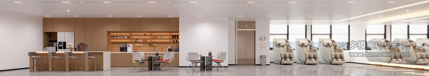 现代3号楼4层水吧休息区