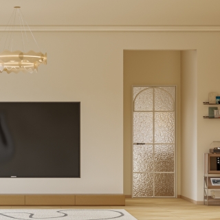 奶油风客餐厅单张2