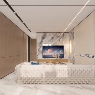 现代三层起居室001